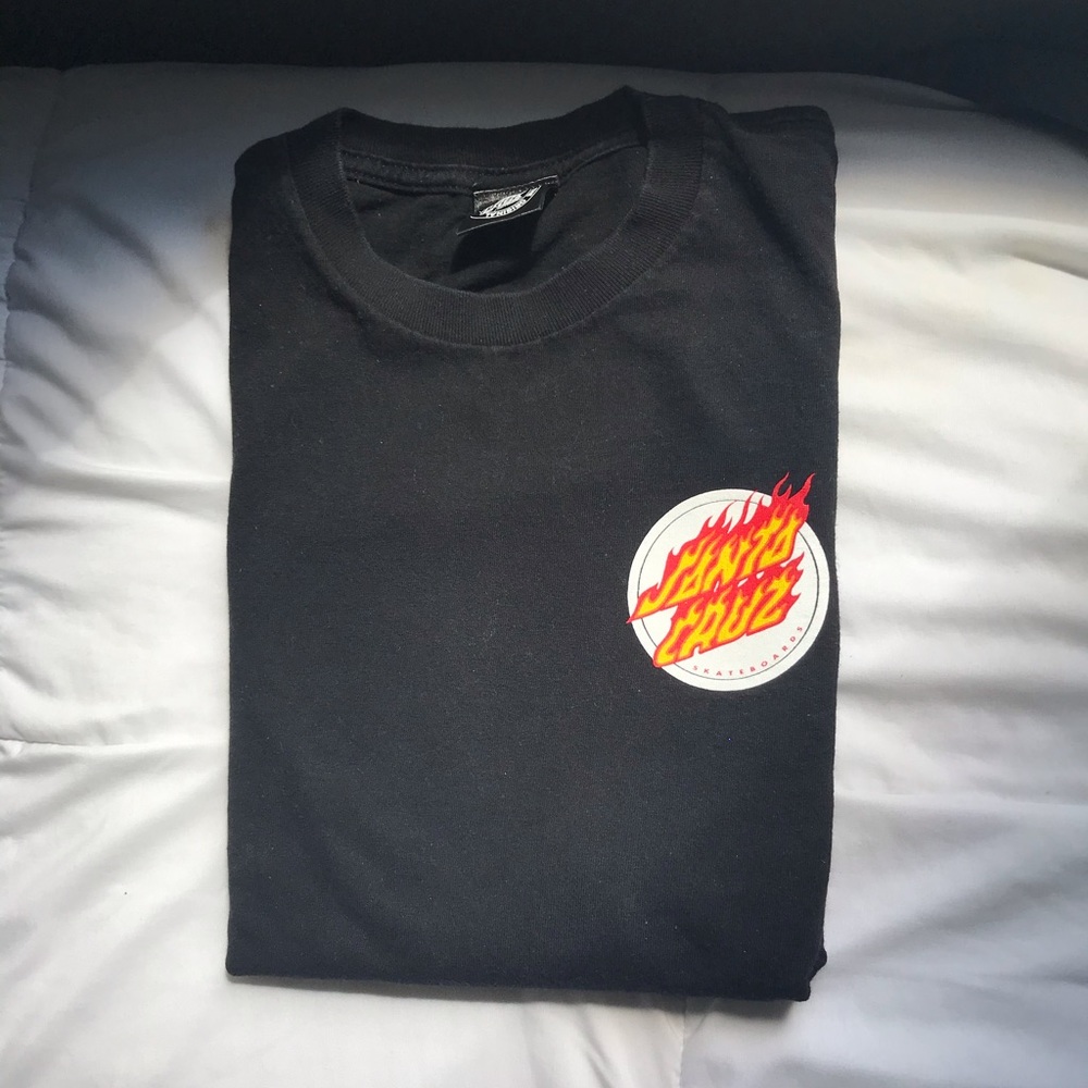 Zumiez Black Santa Cruz long sleeve shirt M
